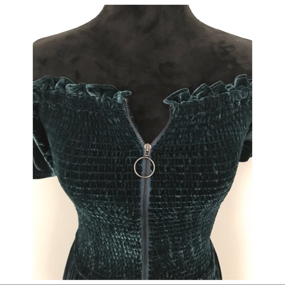 PARKER VELVET OFF-SHOULDER JUMPSUIT - Picture 3 of 8